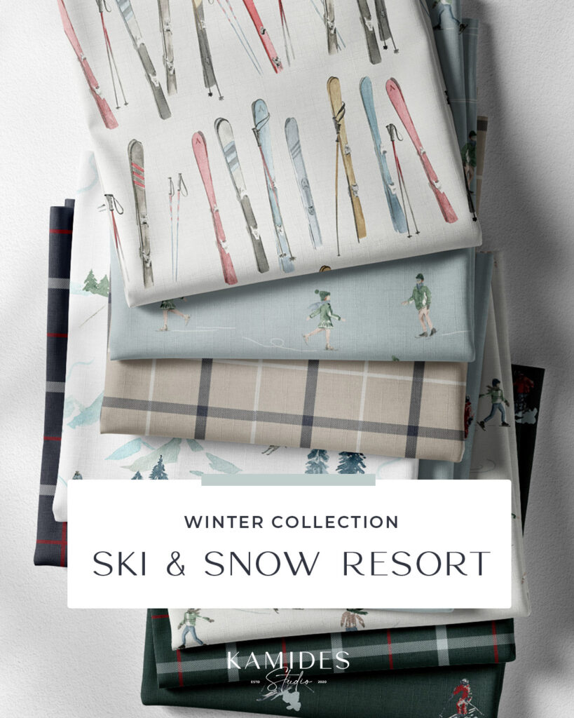 ski-and-snow fabric collection